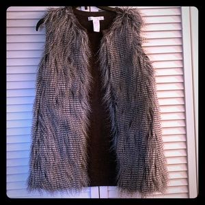 Design History Faux Fur Vest